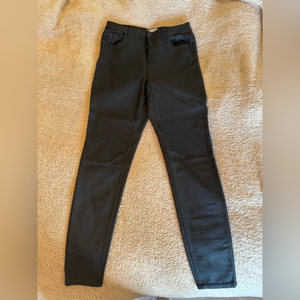 Faux Leather Skinny Jeans